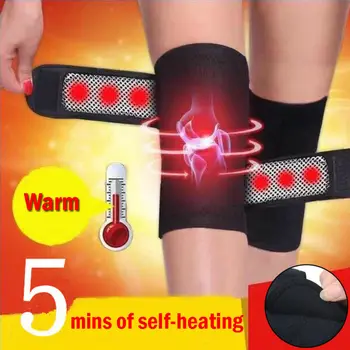 

2020 Newest Hot Unisex Self Heating Knee Pad Magnetic Thermal Therapy Arthritis Support Brace Protector Winter Warm Knee Sleeve