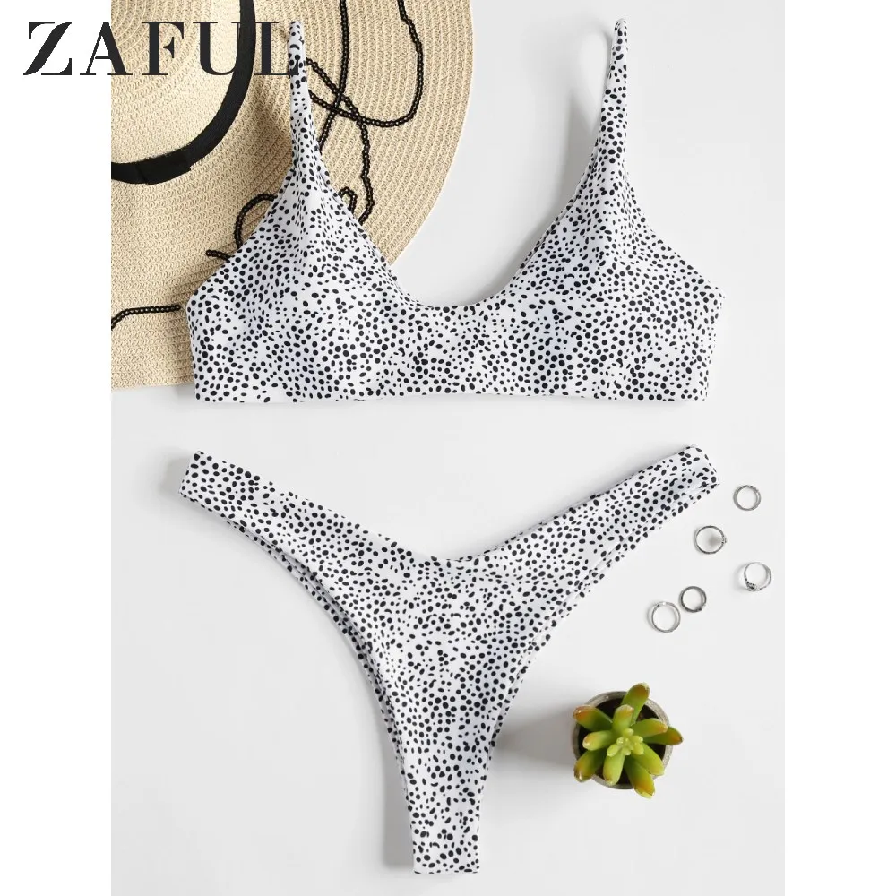 zaful leopard print bikini