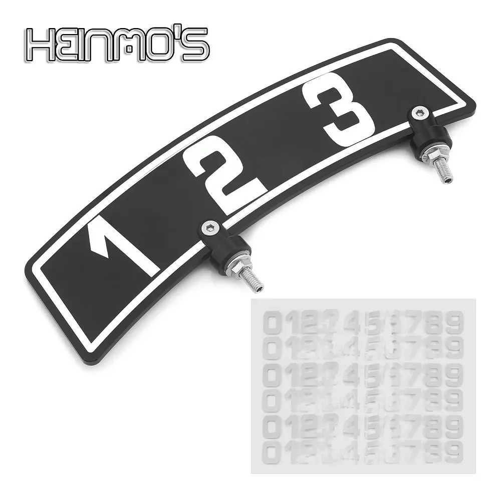 Personalised Motorcycle Numbers Sticker