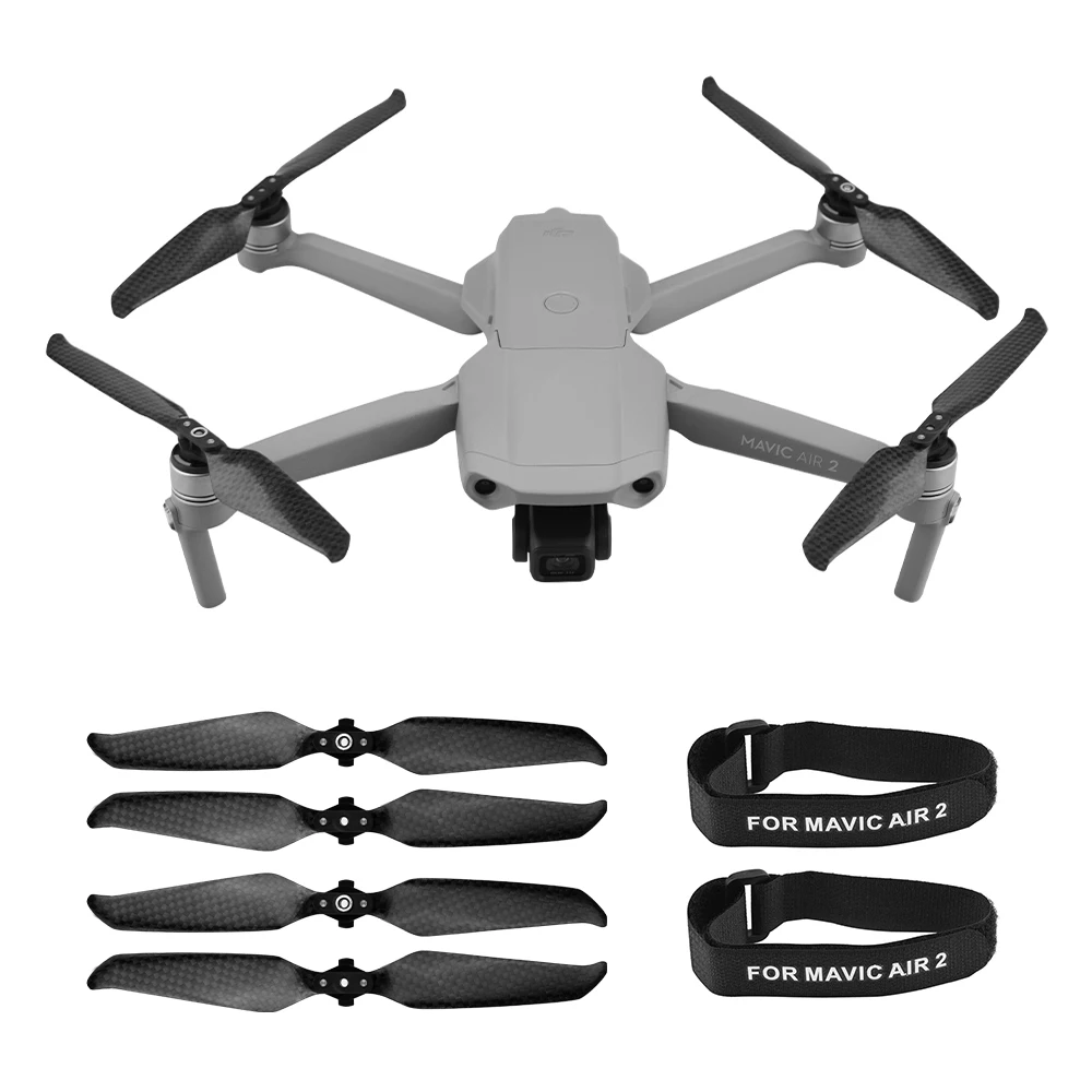 1/2/4 Pairs 7238F Carbon Fiber Propellers for DJI Mavic Air 2 Low Noise