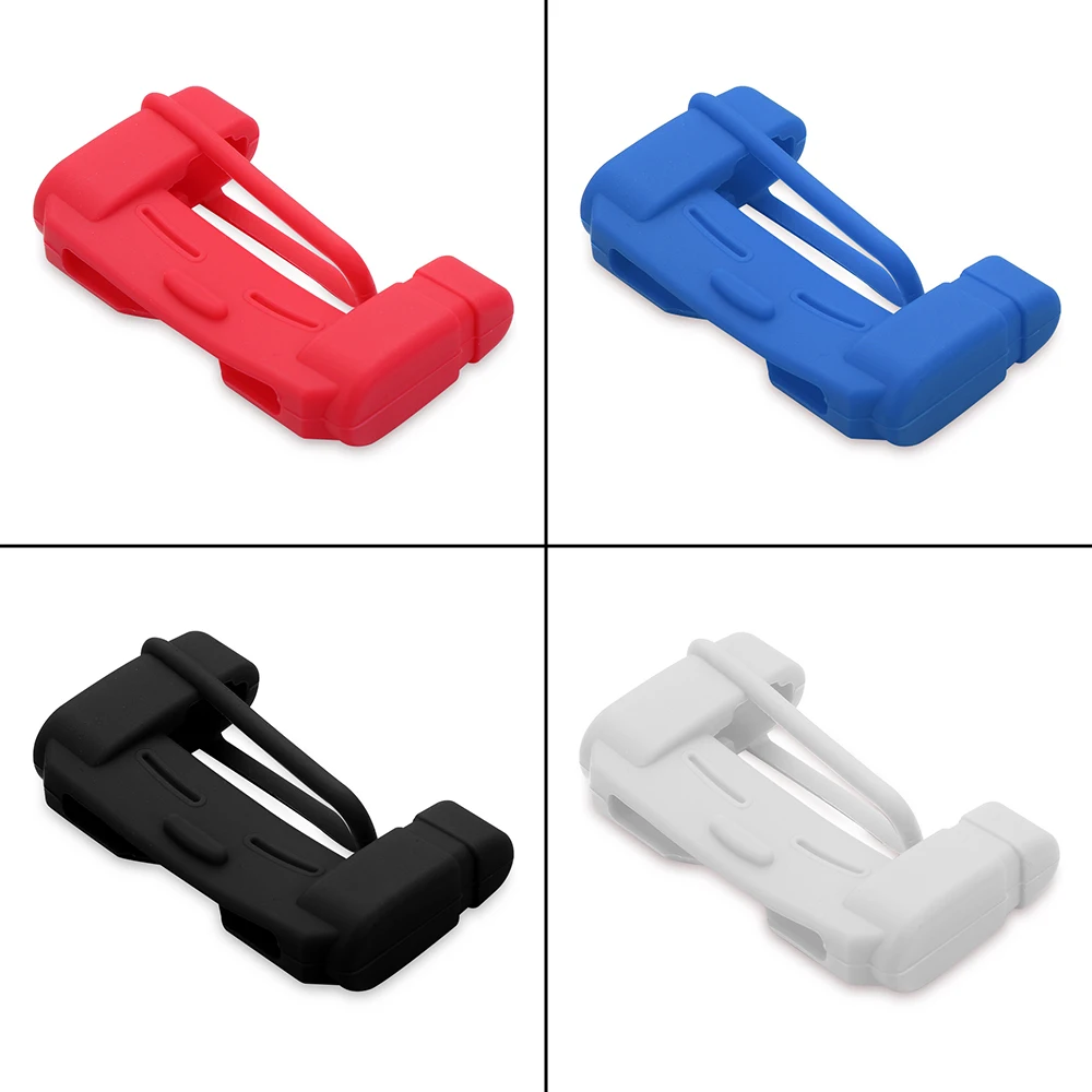 1PC Universal Seat Belt Buckle Cover Silicone Anti-Scratch Cover Collision Avoidance Buckle Clip Protector Interior Saft Tool seat belt covers seat belt protector