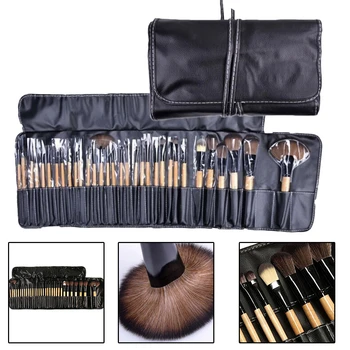 

32PCS Professional Makeup Brush Diamond Crystal Brush Set Acrylic Handle Foundation Blush Brush Powder Mixed Eye Shadow Tool Kit