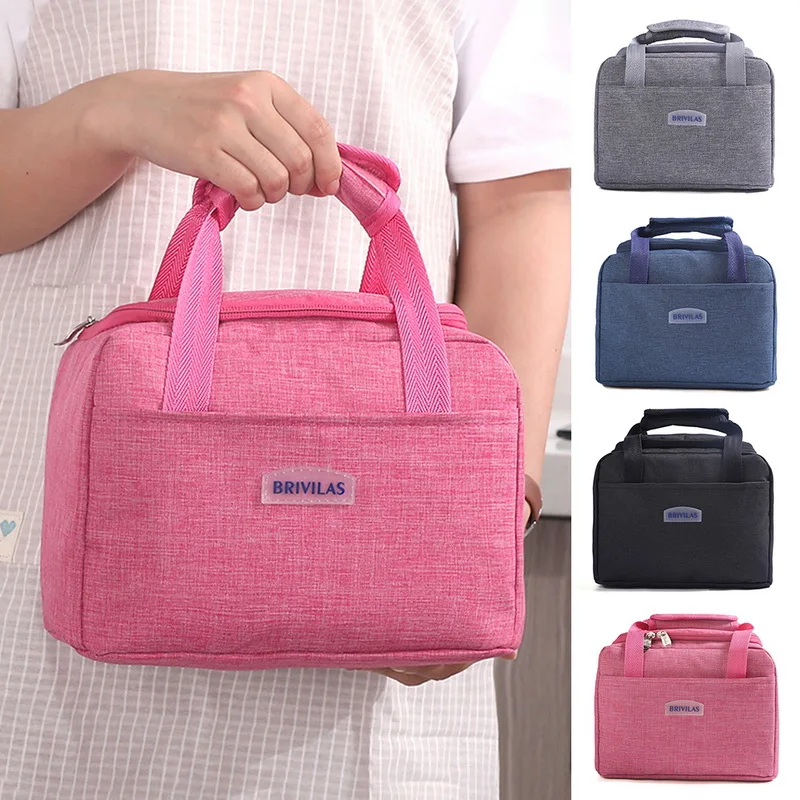 

Insulation Lunch Bags Cationic Portable Lunch Package Cold Fresh Storage Bag Multi-function Handbags