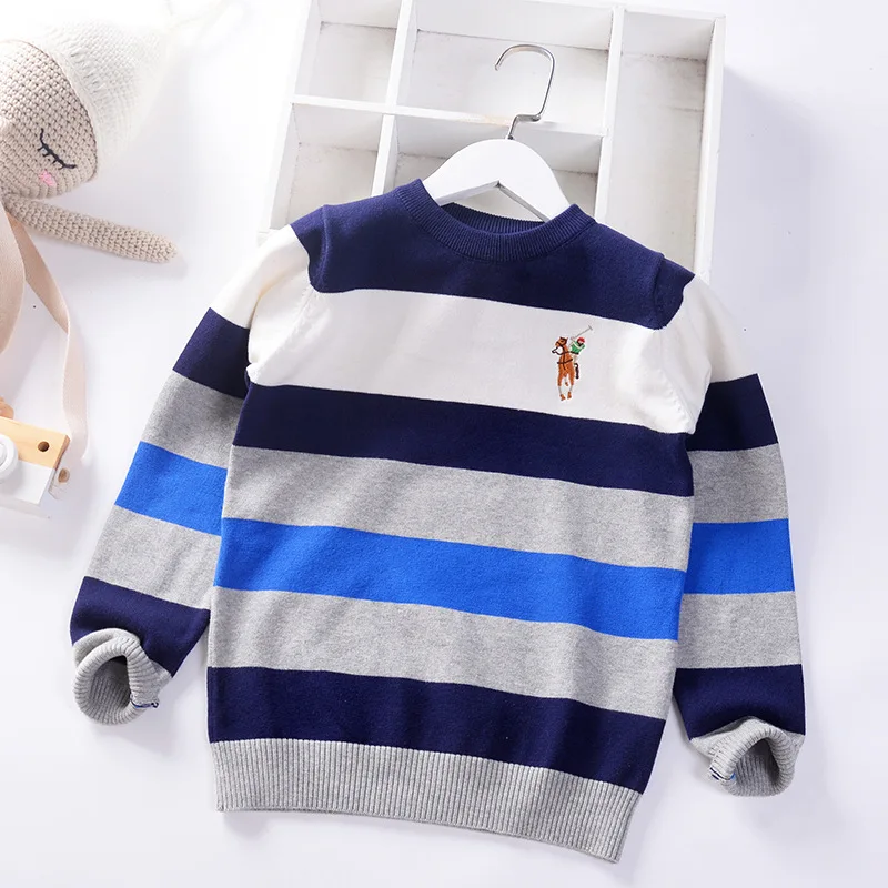 

Boys' Sweater Big Boy Pullover Sweater 2019 Autumn And Winter New Style Single Layer Sweater Students Europe And America Childre