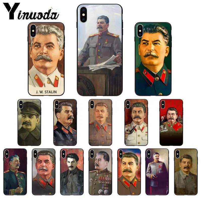 Yinuoda Советский Союз Сталин ТПУ Мягкий силиконовый чехол для телефона iPhone 11 pro XS MAX 8