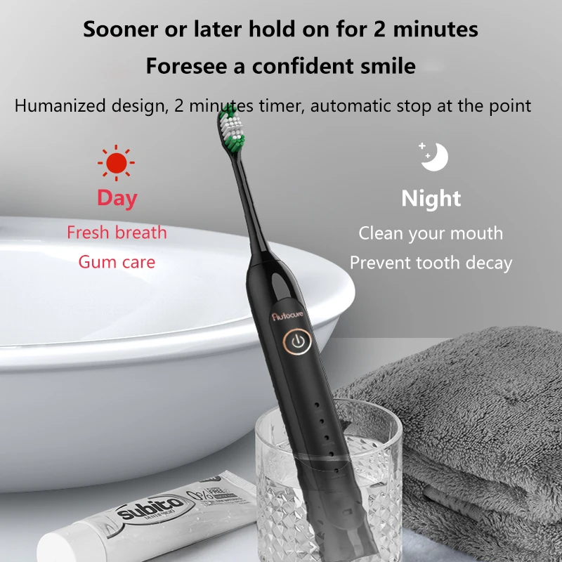 Autocure 2020 New Fashion Electric Toothbrush Adult Student Party Girl Rechargeable Automatic Ultrasonic Soft Hair Couple Suit Autocure 2020 New Fashion Electric Toothbrush Adult Student Party Girl Rechargeable Automatic Ultrasonic Soft Hair Couple Suit