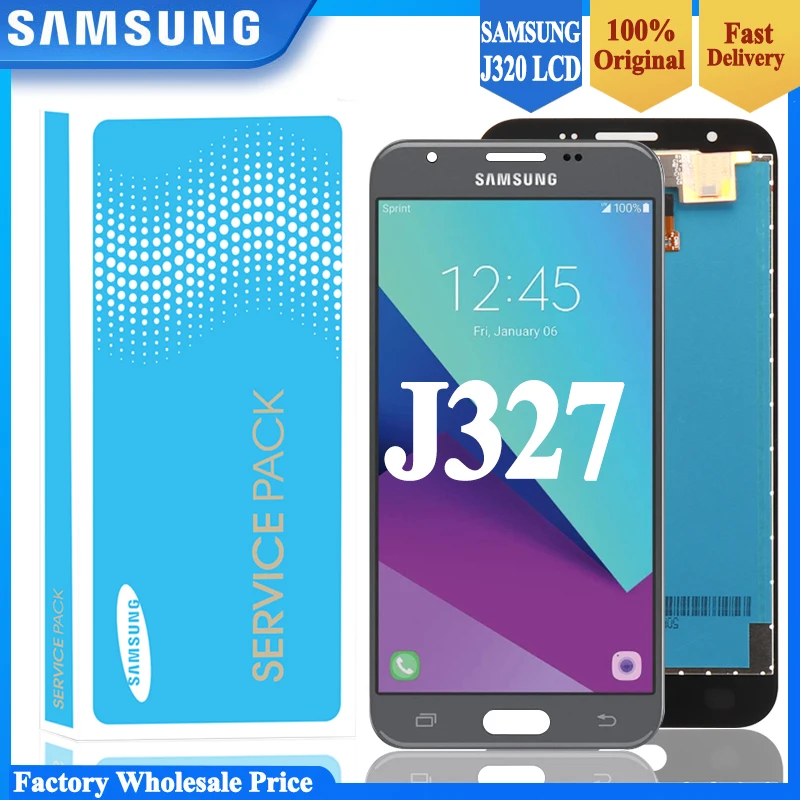 Оригинальный ЖК-дисплей для SAMSUNG GALAXY J327 J3 Prime 2017 j327W J327V J327T J327P дисплей с сенсорным