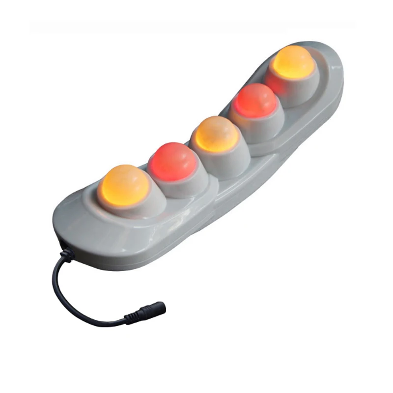 

New Far Infrared Warm Jade Physiotherapy Apparatus 5-ball Multifunctional Neck Waist Massager Electric Heating Body Massager
