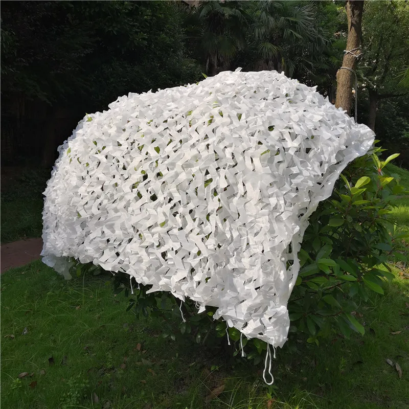 Sunshade Net Camouflage Netting 2 Layers Snow White Camouflage Net 2X3-4X5M