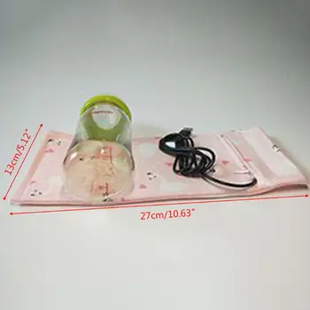 

Baby Bottle Insulation Cover USB Portable Thick Warm Universal Cap Cartoon Printing Constant Temperature Heating Case