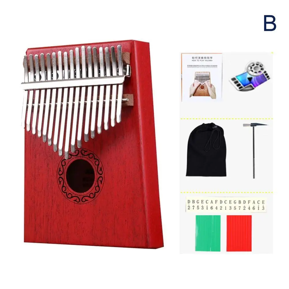 17 Keys Finger Thumb Pocket Piano Kalimba Mbira Thumb Piano Education Games Musical Instrument Great Gift