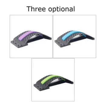 

Lumbar Back Stretcher Board Traction Acupoint Magnet Massage Fitness Waist Spine Support Pain Relief Chiropractic