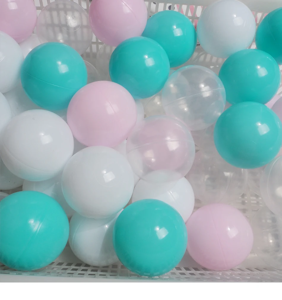 7 см/50 шт экологически чистые красочные Мячи Мягкие пластиковые океанские шарики прозрачные воды океанские волнистые шарики игрушки для детей Малыш Ребенок