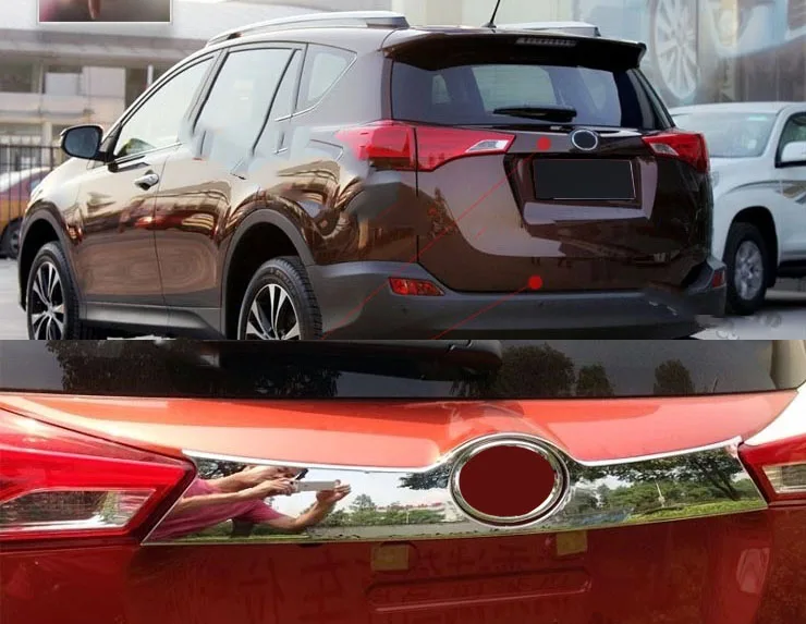 Lsrtw2017 для Toyota Rav4 Автомобильный багажник отделка багажника декоративные аксессуары для интерьера молдинги