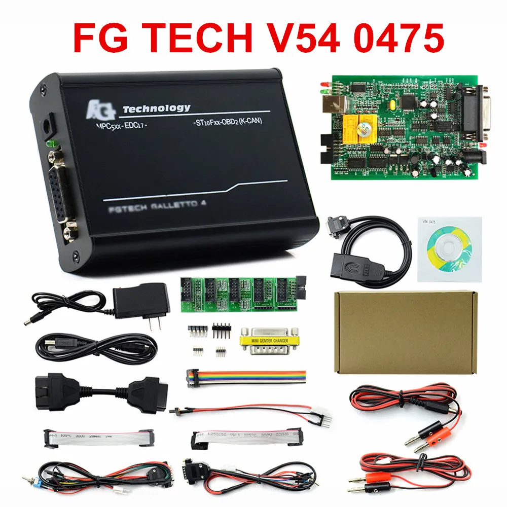 FG TECH 0475 ЕС 0475 Fgtech Galletto 4 Master V54 ECU программист добавить функция BDM/OBD K-CAN Fg Tech Galletto 4 V54 без необходимости активации - Цвет: FG TECH 0475