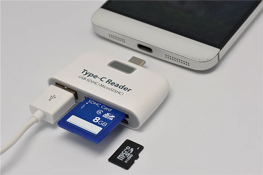 Удобный мини 3 в 1 USB 3,1 type C USB-C TF SD OTG кардридер для Macbook Phone Tablet считыватели карт памяти адаптер