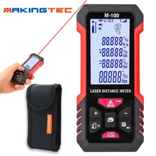 

MAKINGTEC Laser Distance Meter 100m Laser Tape Measure Electronic Roulette Digital Measuring Tape Laser Rangefinder with Angle