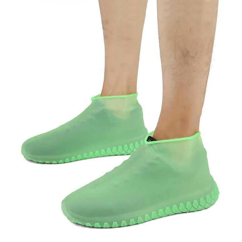 25-45 ярдов Чехлы для обуви многократного применения противоскользящие пылезащитные дождевики зимние шаг в обуви Водонепроницаемые силиконовые чехлы для обуви на выбор