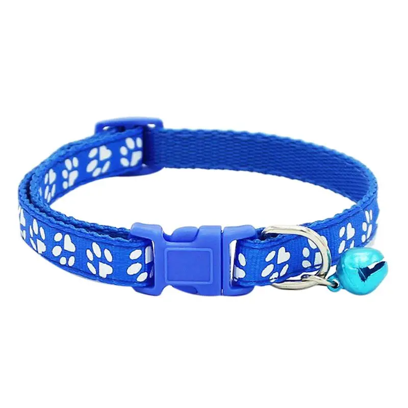 2 Pack Adjustable Cat Collar with Bell, Fashion Paw Print Design Pet Collar, Safety Quick Release Breakaway Collar for Cats 2 Pack Adjustable Cat Collar with Bell, Fashion Paw Print Design Pet Collar, Safety Quick Release Breakaway Collar for Cats