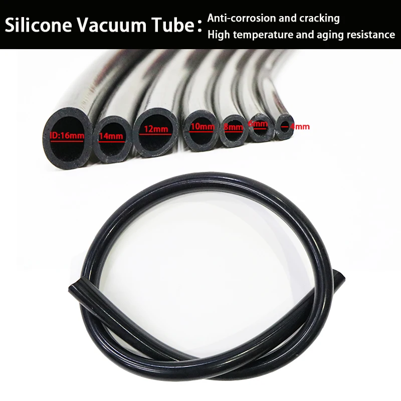 AutoSiliconeHoses 16mm ID Clear 1 Metre Length Silicone Vacuum Hose 