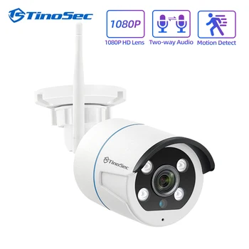 

TinoSec 1080P IP Wifi Outdoor Camera Wireless 2MP Email Alert CCTV Surveillance Night Vision Onvif P2P Security System Camera
