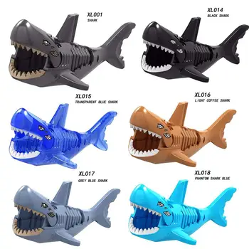 

Building Blocks 3D Shark Assembled Toys Caribbean Shark Building Block Dolls Model Children Gift Toys