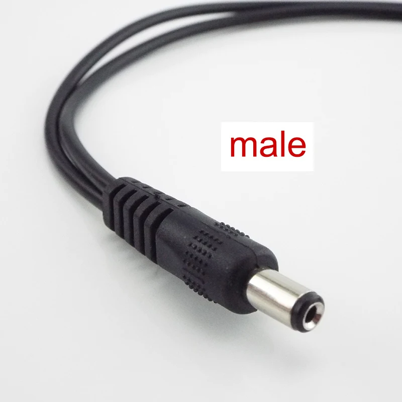 DC 1 Female to 2 Male Power Splitter Cable 2.1*5.5mm for CCTV Camera Security DVR Accessories LED Light Strip images - 6