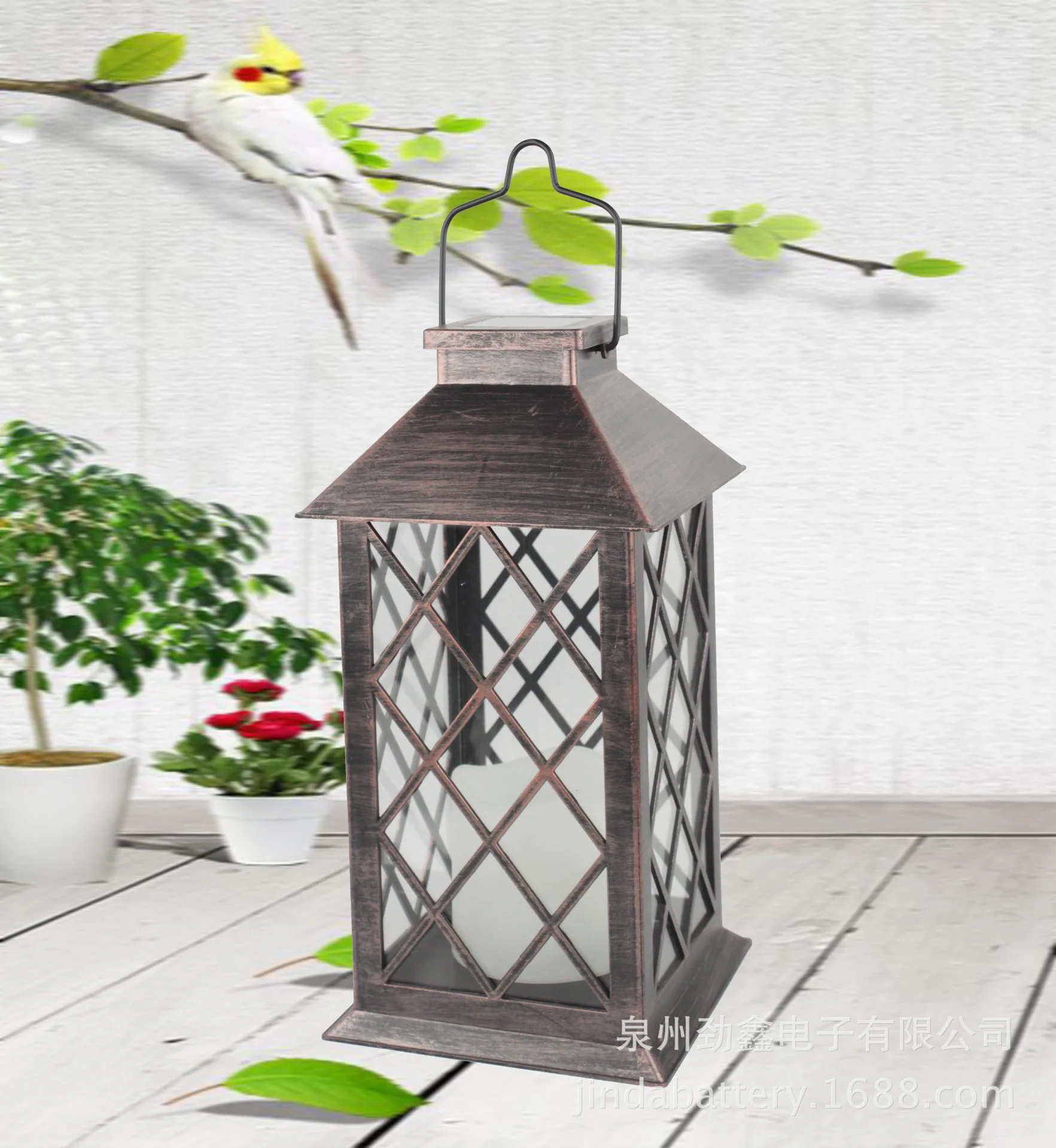 

Electricity Supplier for Home Solar Plastic Lantern Charged Candle Plastic LED Candle Lantern