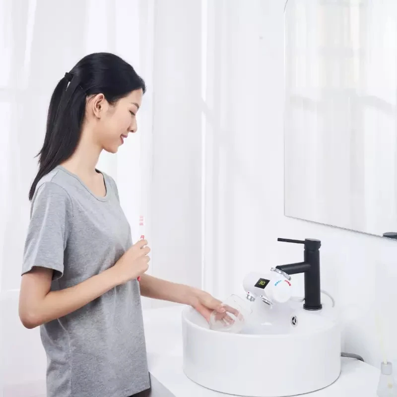 Xiaomi Mijia Xiaoda кран мгновенного нагрева для кухни и ванной комнаты 3000 Вт Электрический водонагреватель температура холодной и теплой воды регулируемый кран