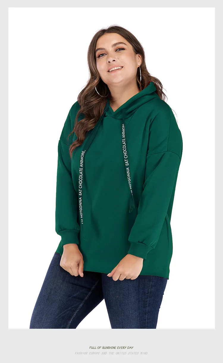 TUHAO размера плюс 5XL 4XL 3XL толстовки свитшоты женские буквы с длинным рукавом женские толстовки Топы Повседневная Толстовка Feminino LW113