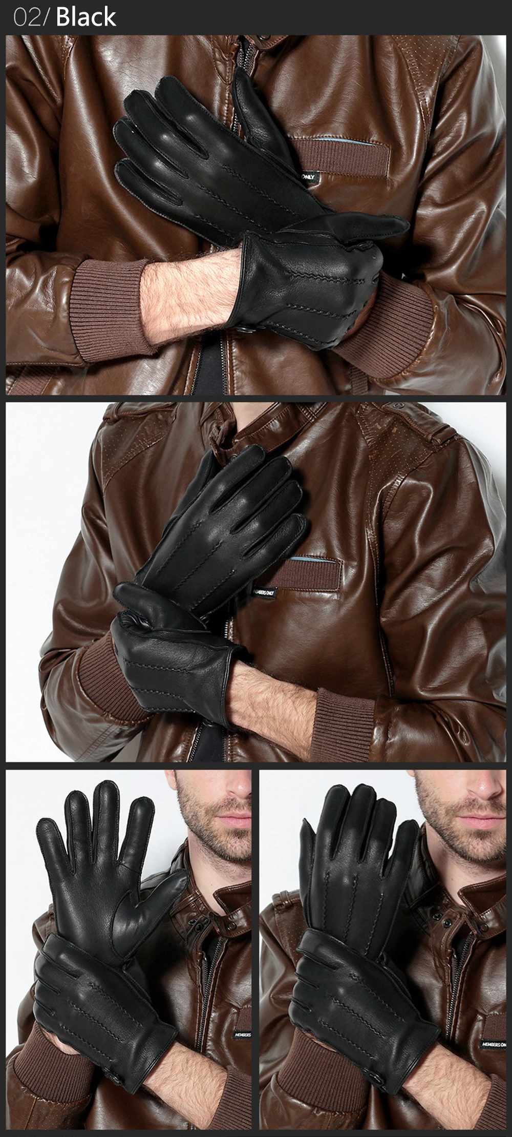 Warm Soft Corrugated Ridding Mitten Cycling Gloves MTB Road Bike Winter Mens Deerskin Motorcycle Glove 7 H327af8982a4e44b19f03cc21d9236d4b9