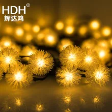 Перекрестная граница для солнечного света светодиодный цветной осветительный цепь наружная Бытовая водонепроницаемая цветная световая газонная садовая лампа