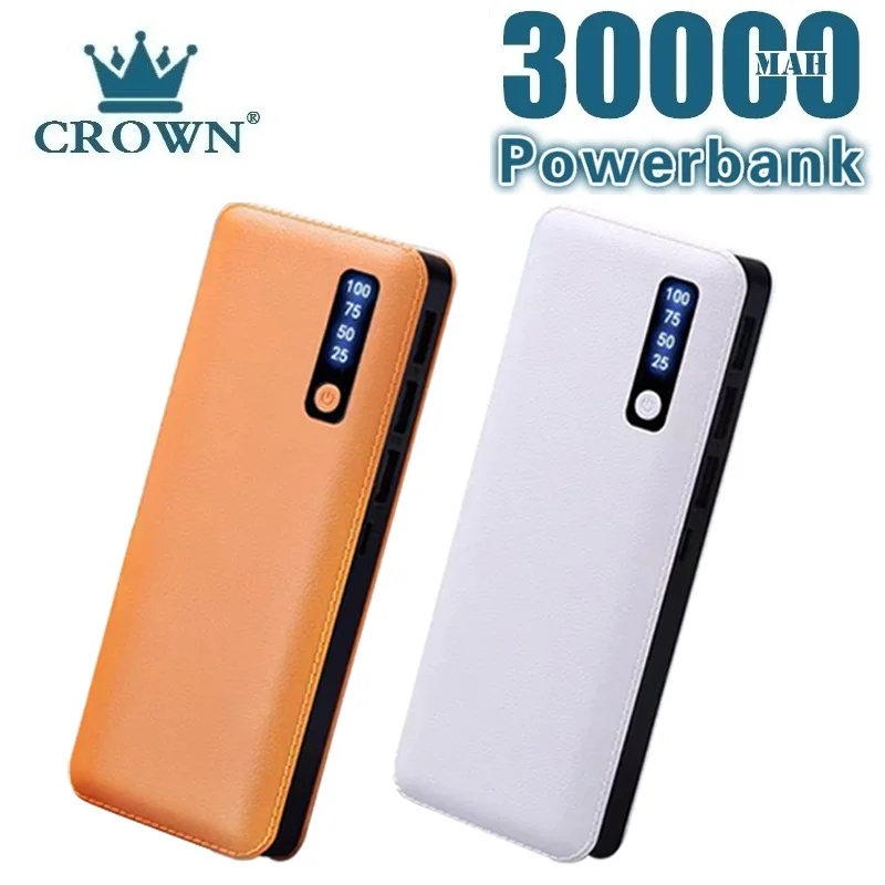 Power Bank 30000mAh Portable 3 USB LED Digital Display Powerbank Fast Charging External Battery for smart phone Power Bank 30000mAh Portable 3 USB LED Digital Display Powerbank Fast Charging External Battery for smart phone