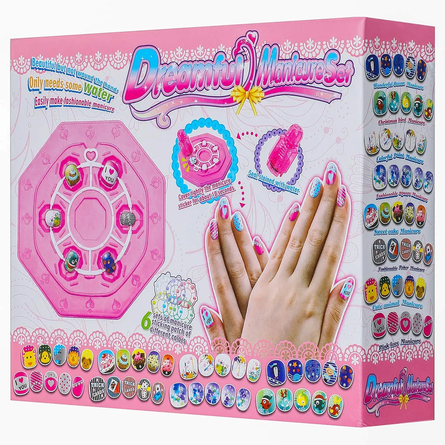 Zhenwei девушка макияж, набор для макияжа ногтей детские украшения ручной работы Маникюр Стикер s DIY 3D новинка милый стикер для ногтей