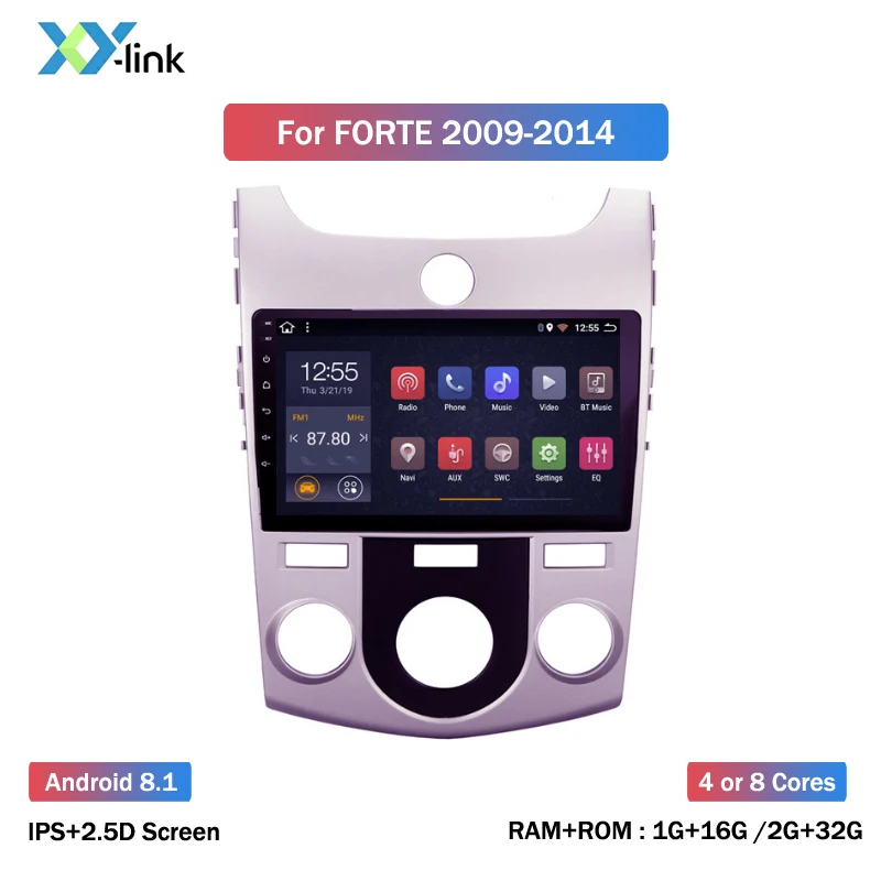 Perfect 9 inch Android 2.5D IPS Car DVD GPS for KIA Forte Cerato 2008-2014 car Radio GPS navigation head unit build in wifi 2