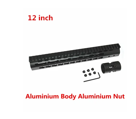 12 TOtrait AR15 M-Lok Mlok " 9" 1" 12" 13," 15" 1" 19" тонкий свободный поплавок M-LOK рукоятка прицел крепление со стальной гайкой - Цвет: 12