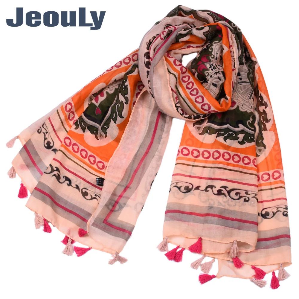 

2017 New Style Voile Arab Headscarf Scarf Women's Muslim Totem Printing gua xu Scarf