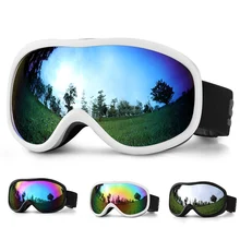 Лыжные очки противотуманные зимние солнцезащитные очки сноуборд очки двухслойные УФ 400 ветрозащитные очки для верховой езды снаряжение для путешествий