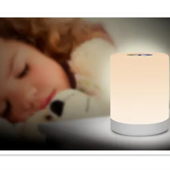 

Creative Gifts LED Night Light USB Smart Bedside Lamp Sensor Switch Reading CampingLamp RGB Atmosphere Light