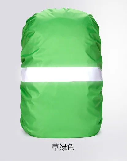 Дождевик рюкзак светоотражающий 20л 35л 40л 50л 60л водонепроницаемый мешок камуфляж тактический открытый кемпинг туризм альпинизм пыль дождевик - Цвет: Green-70L