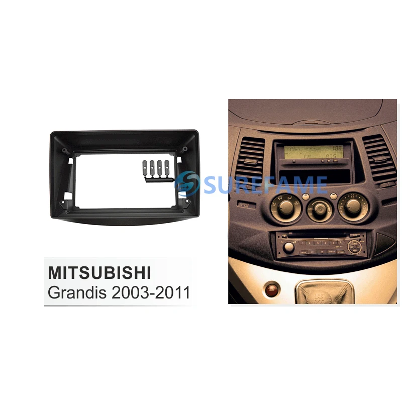 9-дюймовая Автомобильная радиопанель Fascia Для MITSUBISHI Grandis 2003-2011 (Руководство A/C)