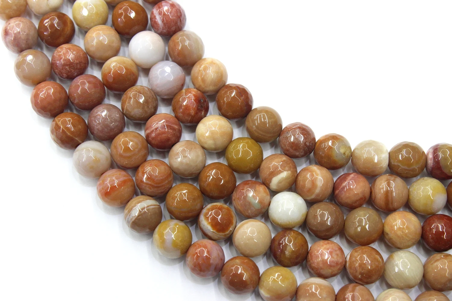 

Natural Facted Wood Stripe Agate Round Loose Beads Strand 4/6/8/10/12MM For Jewelry DIY Making Necklace Bracelet