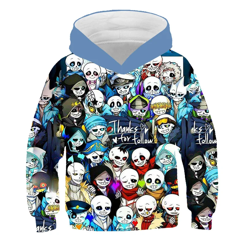 Лидер продаж толстовки с капюшоном Undertale свитшот для мальчиков и девочек