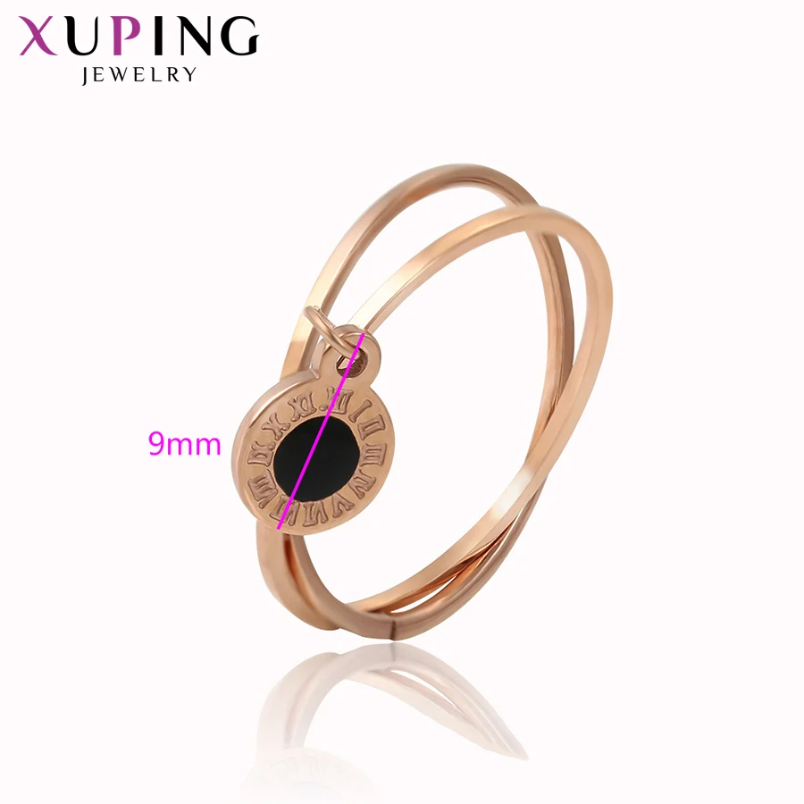 Xuping модное геометрическое кольцо Специальный дизайн для женщин высокое качество розовое золото цвет покрытием ювелирные изделия Шарм семейный подарок S205.5-16267