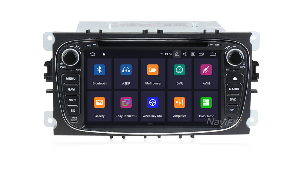 Discount NaviFly IPS DSP Android 9.0 Car Multimedia Player for Mondeo C-Max S-Max Focus 2 Car GPS Navigation with Wifi Stereo Autoradio 16
