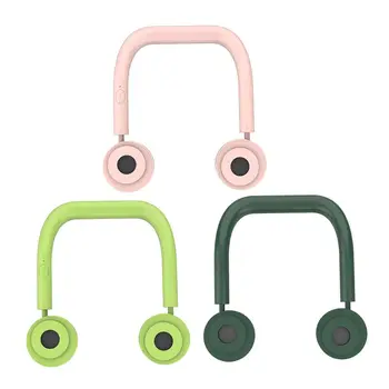 

Adjustable Hanging Neck Fan Dual Turbo Mute Cooling Fan with 3 Speed USB Charge 24BB