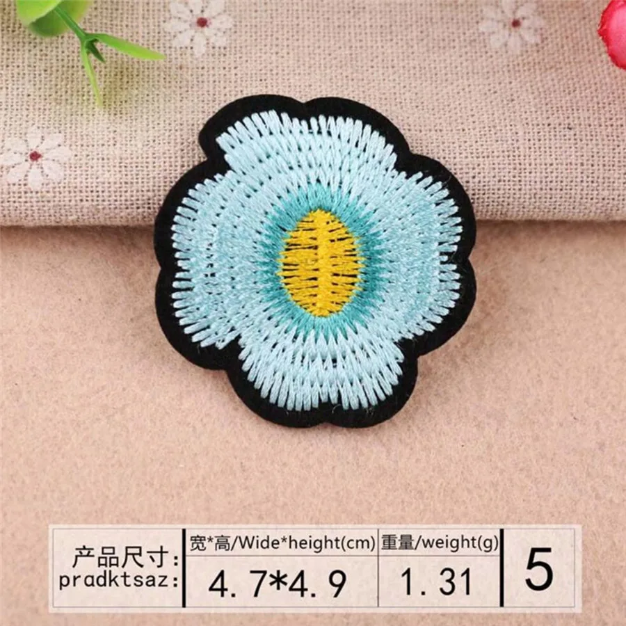 Buy 10PCS Cute Small Flower Patches Embroidery Iron On Applique