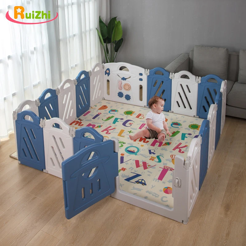 Ruizhi 18pcs Baby Safety Plastic Fence Children's Playpen Newborn