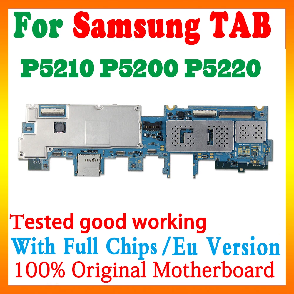 100% оригинальная материнская плата для Samsung Galaxy Tab 3 10 1 P5210 P5200 разблокированная с