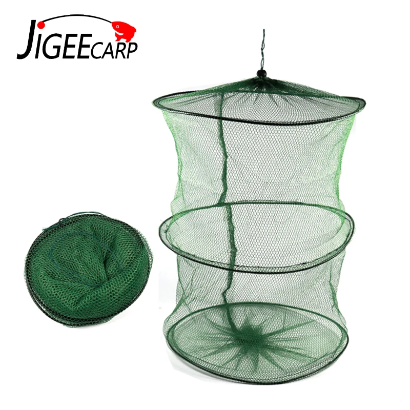 

JIGEECARP 1pc 28cm X 42cm Carp Fishing Small Mesh Foldable Fish Net Fish Care Creel Tackle Portable Fishing Net Landing Tackle